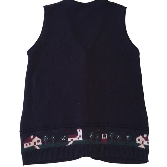 Northern Reflections Vest Navy BL Cottages Village  Small - Picture 2 of 6